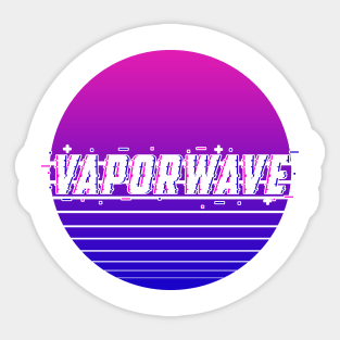 Vaporwave Retro Synth Style Sticker